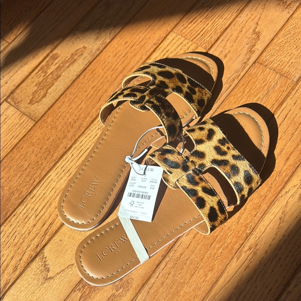 J.Crew Factory Leopard Print Sandals